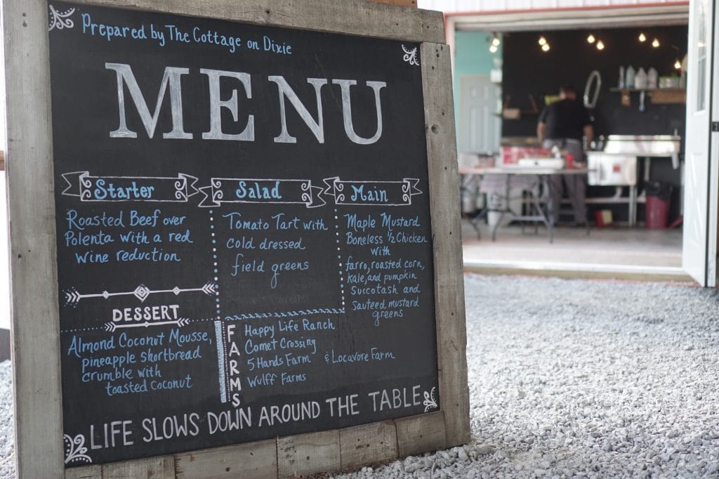Slow Food Chalkboard Menu