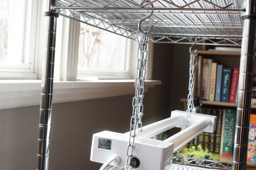 Hanging LED Light for Seed Starting Rack