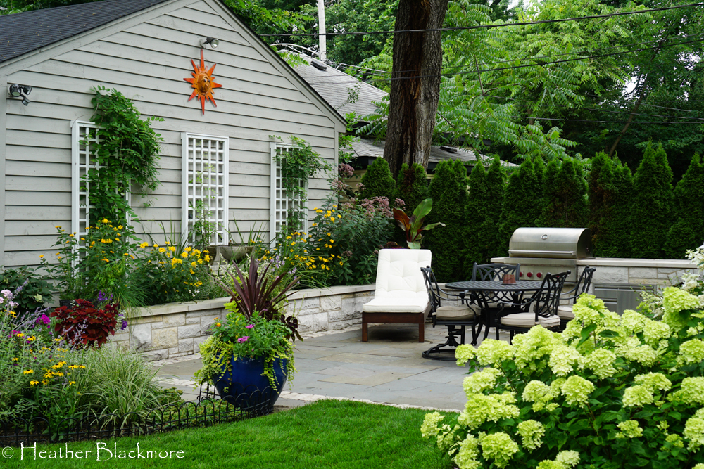 Urban patio and garden