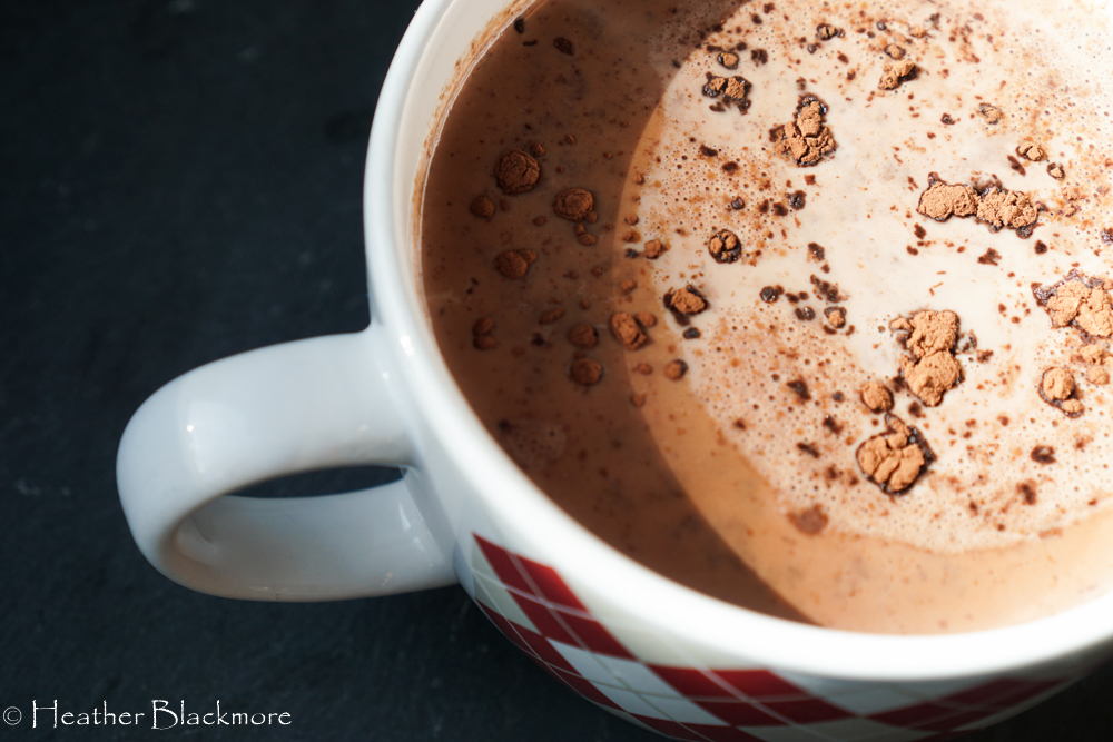 Hot chocolate in a mug