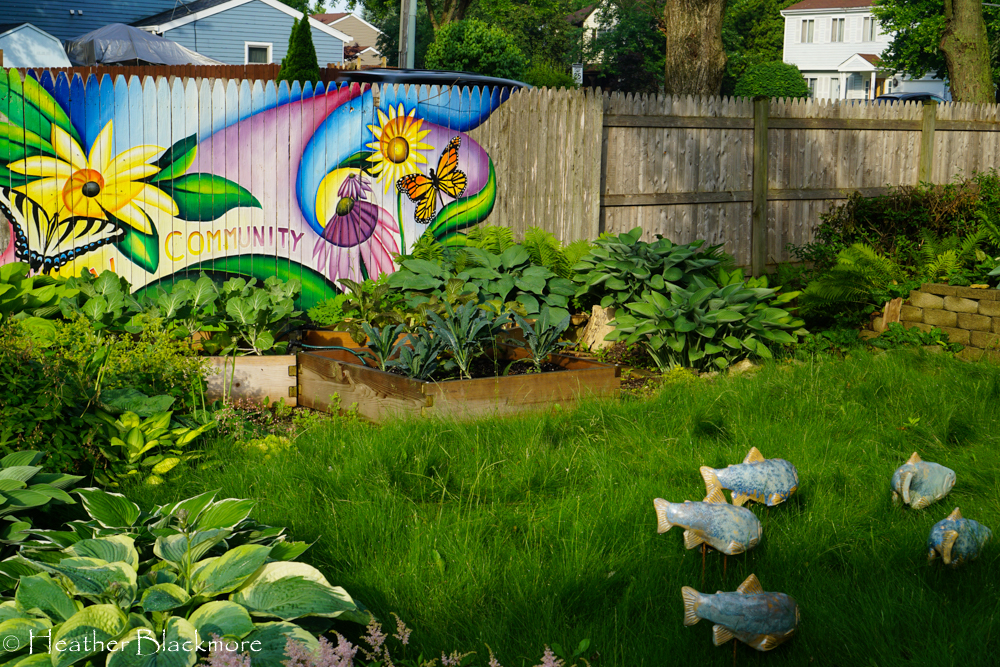 Painted fence