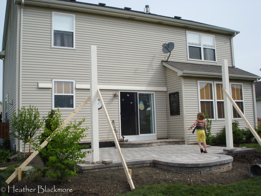 Early stages of pergola