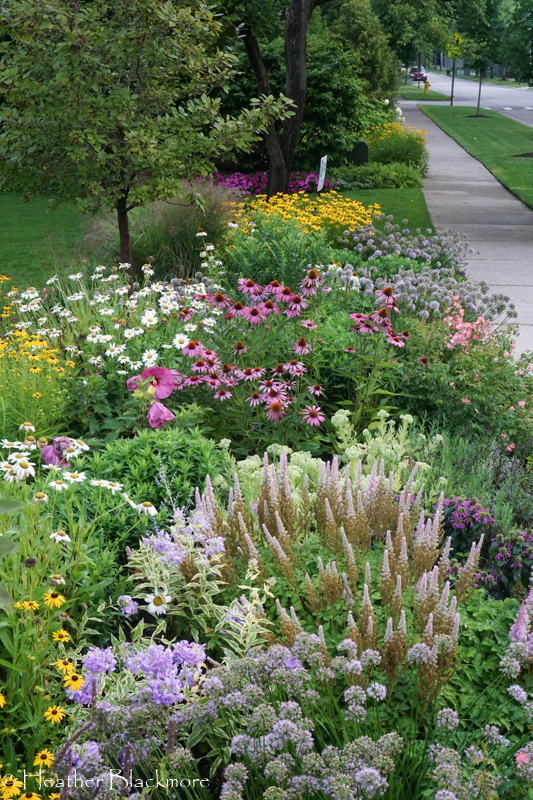 Deep bed in front yard garden
