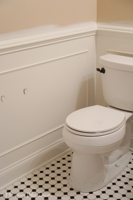 Painted wainscoting