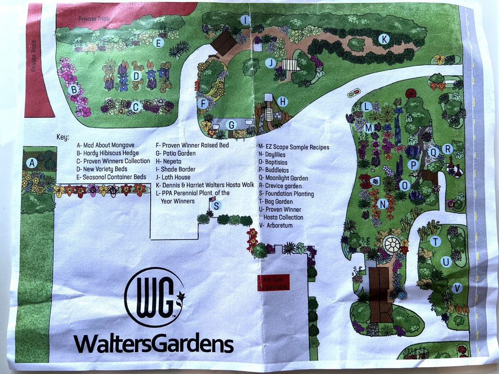 Walters Gardens map